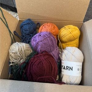 Premier Vibrant Purple and Orange Yarn Accents